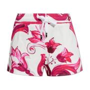 Shorts met Majolica patroon Dolce & Gabbana , Pink , Dames