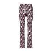 Ornament Patroon Rechte Pijp Broek Marc Cain , Multicolor , Dames