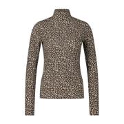 Sportief Shirt met Animal Print Marc Cain , Brown , Dames