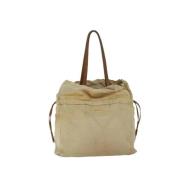 Pre-owned Leather prada-bags Prada Vintage , Beige , Dames