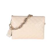 Pre-owned Leather louis-vuitton-bags Louis Vuitton Vintage , Beige , D...