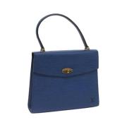 Pre-owned Leather handbags Louis Vuitton Vintage , Blue , Dames