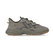 Grijze Lage Sneaker met Tubulaire Ondersteuning Adidas , Gray , Heren