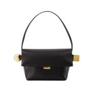 Zwarte Leren Tas - Dubbel Draag Jacquemus , Black , Dames