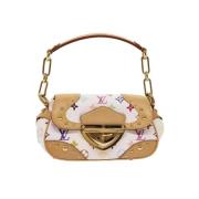 Pre-owned Canvas louis-vuitton-bags Louis Vuitton Vintage , White , Da...