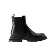 Pre-owned Leather boots Alexander McQueen Pre-owned , Black , Dames