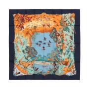 Pre-owned Silk scarves Hermès Vintage , Multicolor , Dames