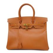 Pre-owned Leather hermes-bags Hermès Vintage , Brown , Dames