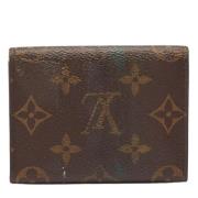 Pre-owned Coated canvas wallets Louis Vuitton Vintage , Brown , Dames