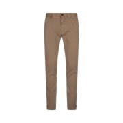 Bruine Slim Fit Chino Broek Incotex , Brown , Heren