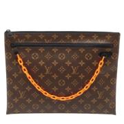 Pre-owned Canvas handbags Louis Vuitton Vintage , Brown , Heren