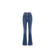 Stijlvolle Denim Jeans voor Vrouwen Elisabetta Franchi , Blue , Dames