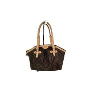 Pre-owned Canvas handbags Louis Vuitton Vintage , Brown , Dames