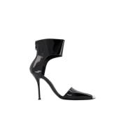 Pre-owned Leather heels Alexander McQueen Pre-owned , Black , Dames