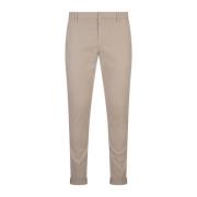 Slim Chino Broek Bruin Dondup , Brown , Heren