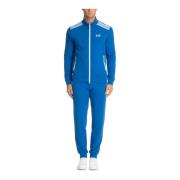 Effen Tracksuit met Koordsluiting Emporio Armani EA7 , Blue , Heren