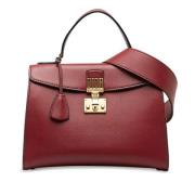 Pre-owned Leather dior-bags Dior Vintage , Red , Dames