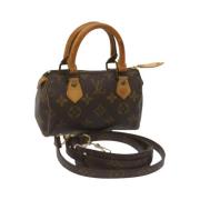 Pre-owned Canvas handbags Louis Vuitton Vintage , Brown , Dames