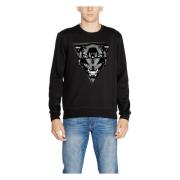 Zwarte Print Sweatshirt Mannen Herfst/Winter Antony Morato , Black , H...