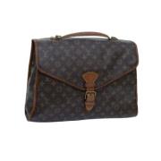 Pre-owned Canvas handbags Louis Vuitton Vintage , Brown , Dames