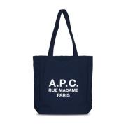 Geborduurde Tote Tas A.p.c. , Blue , Dames