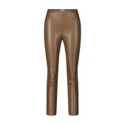 Faux Leather Pull-On Pants Sabrina Seductive , Brown , Dames