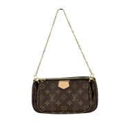 Pre-owned Canvas handbags Louis Vuitton Vintage , Brown , Dames