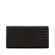 Pre-owned Leather wallets Bottega Veneta Vintage , Brown , Dames