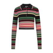 Gestreepte Polo-Stijl Longsleeve Top Paco Rabanne , Multicolor , Dames