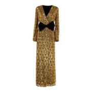 Elegante Lange Ceremoniejurk Vrouw Pinko , Yellow , Dames