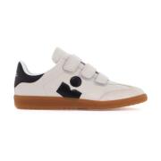 Leren Sneakers met Klittenbandsluiting Isabel Marant , White , Heren