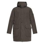 Grijze Donsjas met Afneembare Capuchon Stone Island , Gray , Heren