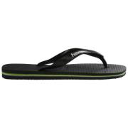 Braziliaanse Vlag Flip Flops Havaianas , Black , Dames