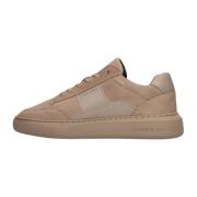 Taupe Nubuck Lage Top Sneakers Cycleur de Luxe , Beige , Heren