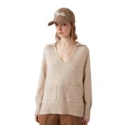 Stijlvolle Breiwerk Collectie Suncoo , Beige , Dames