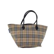 Pre-owned Nylon totes Burberry Vintage , Beige , Dames