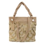 Pre-owned Canvas handbags Coach Pre-owned , Beige , Dames