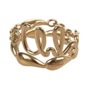 Gouden Iconische Vintage Ring Chloé , Yellow , Dames