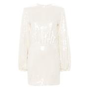 Witte Jurk met Schoudervullingen Rotate Birger Christensen , White , D...