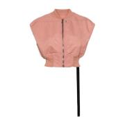 Roze Mouwloze Bomberjack met Rits Rick Owens , Pink , Dames