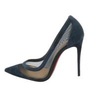 Pre-owned Mesh heels Christian Louboutin Pre-owned , Blue , Dames