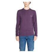 Paarse Trui met Lange Mouwen Emporio Armani , Purple , Heren