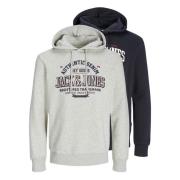 Logo Hoodie Pak Stijlvolle Trui Jack & Jones , Multicolor , Heren