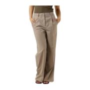 Beige Blazer Pinnia Trousers Second Dames , Beige , Dames