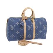 Pre-owned Denim louis-vuitton-bags Louis Vuitton Vintage , Blue , Dame...