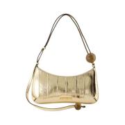 Gouden Perle Tas - Leer - Dubbel Draag Jacquemus , Yellow , Dames