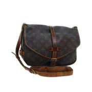 Pre-owned Canvas louis-vuitton-bags Louis Vuitton Vintage , Brown , Da...