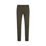 Groene Slim Fit Chino Broek Incotex , Green , Heren