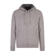 Kasjmier Hoodie met Rits Vince , Gray , Heren