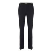 Stijlvolle Broek voor Vrouwen Elisabetta Franchi , Black , Dames